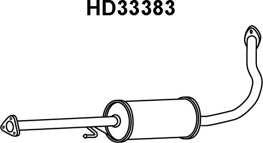 Veneporte HD33383 - Средний глушитель выхлопных газов autodif.ru