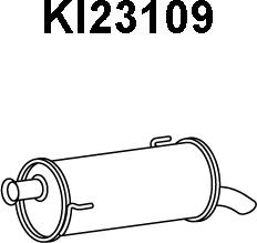 Veneporte KI23109 - Глушитель выхлопных газов, конечный autodif.ru