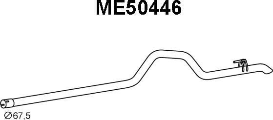 Veneporte ME50446 - Труба выхлопного газа autodif.ru