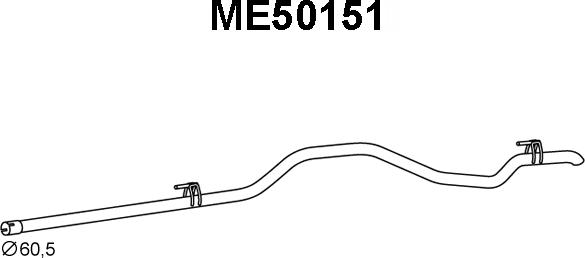 Veneporte ME50151 - Труба выхлопного газа autodif.ru