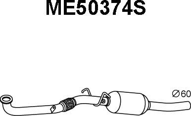 Veneporte ME50374S - Сажевый / частичный фильтр, система выхлопа ОГ autodif.ru