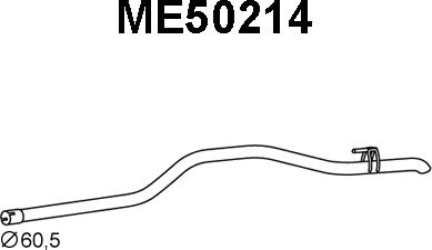 Veneporte ME50214 - Труба выхлопного газа autodif.ru
