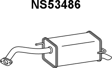 Veneporte NS53486 - Глушитель выхлопных газов, конечный autodif.ru