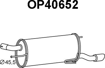Veneporte OP40652 - Глушитель выхлопных газов, конечный autodif.ru