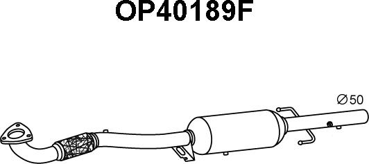 Veneporte OP40189F - Сажевый / частичный фильтр, система выхлопа ОГ autodif.ru