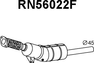 Veneporte RN56022F - Сажевый / частичный фильтр, система выхлопа ОГ autodif.ru