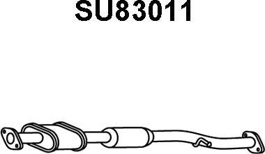 Veneporte SU83011 - Средний глушитель выхлопных газов autodif.ru