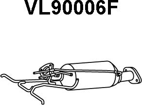 Veneporte VL90006F - Сажевый / частичный фильтр, система выхлопа ОГ autodif.ru