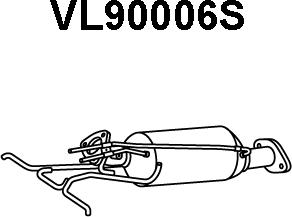 Veneporte VL90006S - Сажевый / частичный фильтр, система выхлопа ОГ autodif.ru