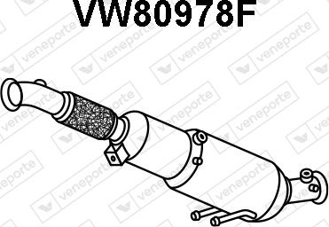 Veneporte VW80978F - Сажевый / частичный фильтр, система выхлопа ОГ autodif.ru