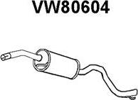Veneporte VW80604 - Средний глушитель выхлопных газов autodif.ru