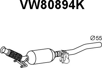 Veneporte VW80894K - Катализатор autodif.ru