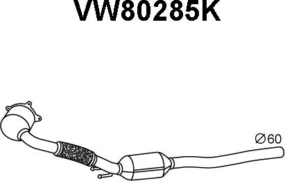 Veneporte VW80285K - Катализатор autodif.ru