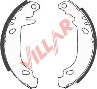 Villar 629.0572 - Комплект тормозных колодок, барабанные autodif.ru