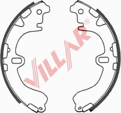 Villar 629.0661 - Комплект тормозных колодок, барабанные autodif.ru