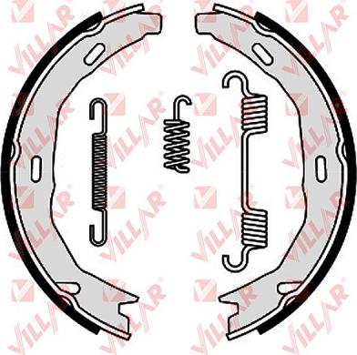 Villar 629.0301 - Комплект тормозов, ручник, парковка autodif.ru