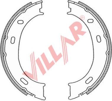 Villar 629.0786 - Комплект тормозов, ручник, парковка autodif.ru