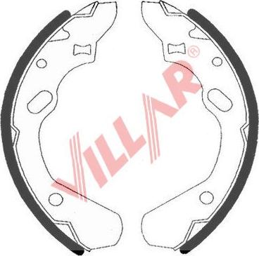 Villar 629.0739 - Комплект тормозных колодок, барабанные autodif.ru