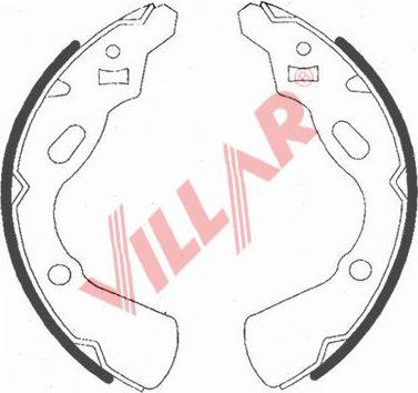 Villar 629.0737 - Комплект тормозных колодок, барабанные autodif.ru