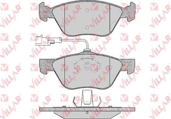 Villar 626.0614 - Тормозные колодки, дисковые, комплект autodif.ru