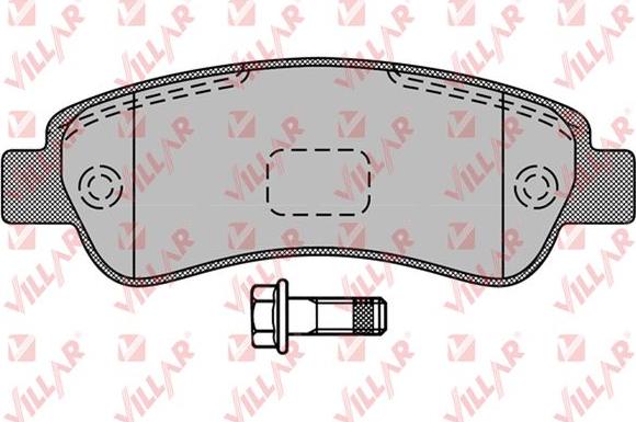 Villar 626.1289 - Тормозные колодки, дисковые, комплект autodif.ru