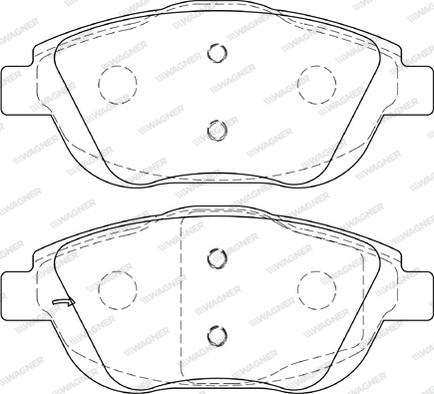 Wagner WBP24883A - Тормозные колодки, дисковые, комплект autodif.ru