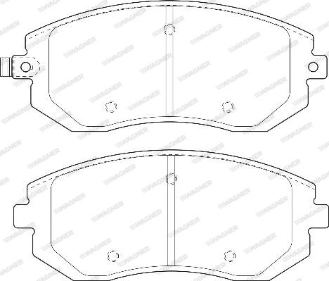 Wagner WBP23865A - Тормозные колодки, дисковые, комплект autodif.ru