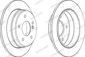 Meyle 015 523 0019 - Тормозной диск: MERCEDES-BENZ BM 124 (12/84-12/93), BM 124 (E-Class) (02/93-03/98), BM 201 (10/82-08 autodif.ru