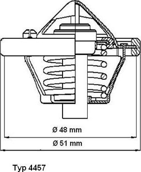 WAHLER 4457.82D - Термостат охлаждающей жидкости / корпус autodif.ru