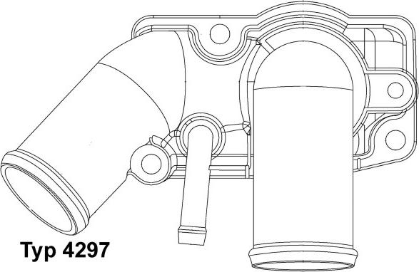 WAHLER 4297.92D - Термостат охлаждающей жидкости / корпус autodif.ru