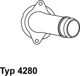 WAHLER 428085D - Термостат охлаждающей жидкости / корпус autodif.ru