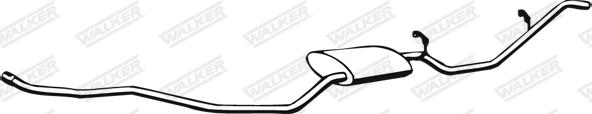 Walker 02206 - Глушитель выхлопных газов, конечный autodif.ru