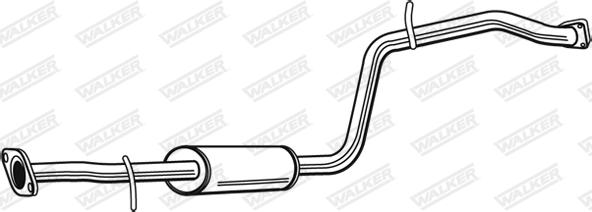 Walker 22563 - Средний глушитель выхлопных газов autodif.ru