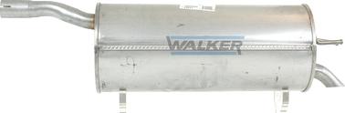 Walker 22511 - Глушитель выхлопных газов, конечный autodif.ru