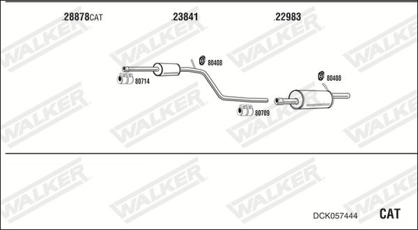 Walker DCK057444 - Система выпуска ОГ autodif.ru