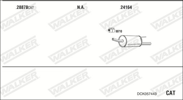 Walker DCK057443 - Система выпуска ОГ autodif.ru