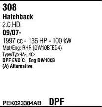 Walker PEK023384AB - Система выпуска ОГ autodif.ru