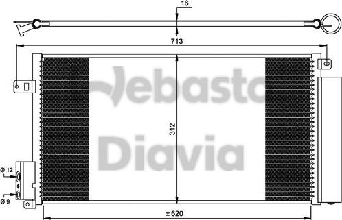 Webasto 82D0225551A - Конденсатор кондиционера autodif.ru