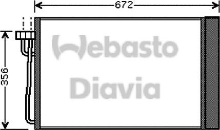 Webasto 82D0225512A - Конденсатор кондиционера autodif.ru
