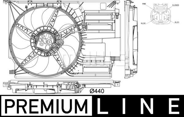 Wilmink Group WG2180763 - Вентилятор, охлаждение двигателя autodif.ru