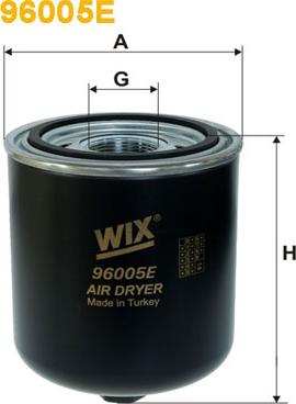 WIX Filters 96005E - Патрон осушителя воздуха, пневматическая система autodif.ru