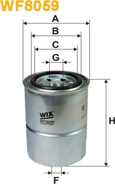 WIX Filters WF8059 - Топливный фильтр autodif.ru
