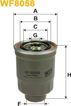 WIX Filters WF8058 - Топливный фильтр autodif.ru