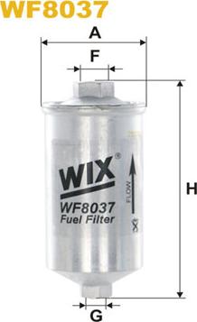 WIX Filters WF8037 - Топливный фильтр autodif.ru