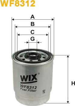 WIX Filters WF8312 - Топливный фильтр autodif.ru