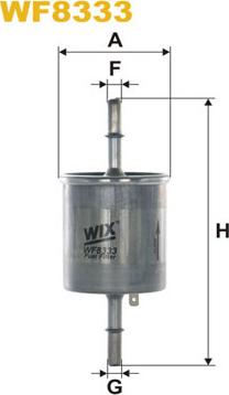 WIX Filters WF8333 - Топливный фильтр autodif.ru