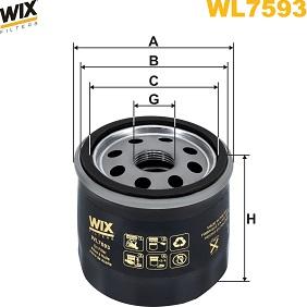 WIX Filters WL7593 - Масляный фильтр autodif.ru