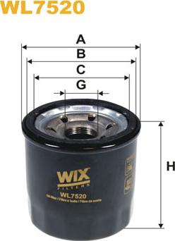 WIX Filters WL7520 - Масляный фильтр autodif.ru