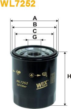 WIX Filters WL7252 - Масляный фильтр autodif.ru