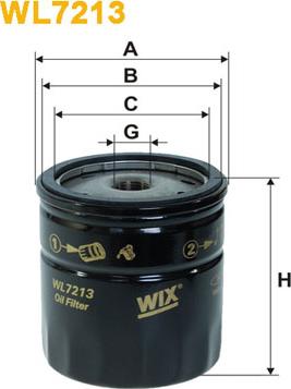 WIX Filters WL7213 - Масляный фильтр autodif.ru